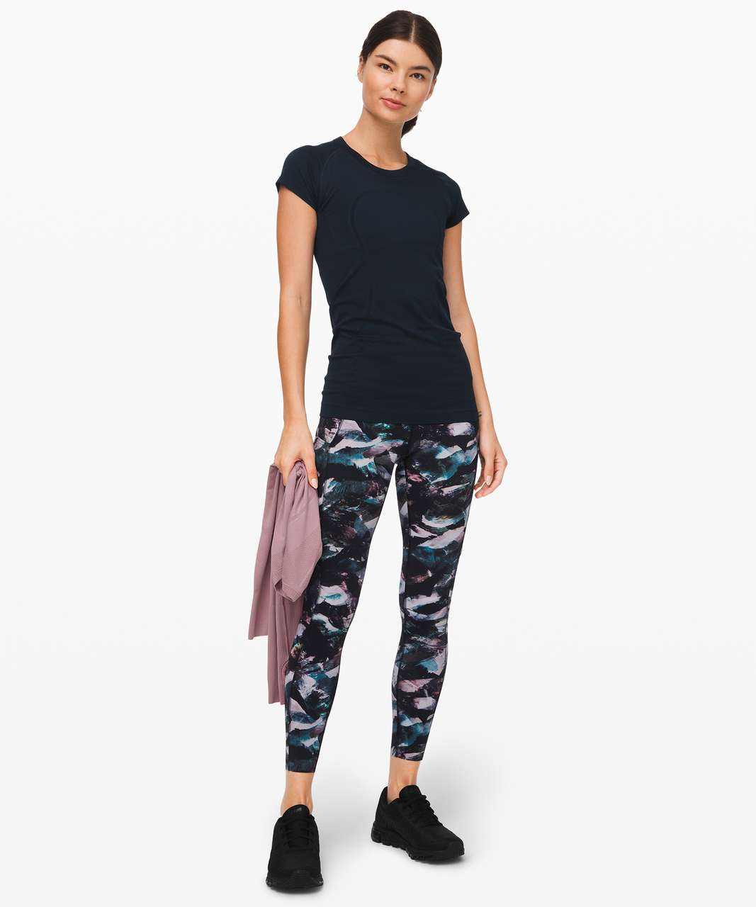 Lululemon Fast and Free Tight II 25" *Non-Reflective Nulux - Glacier Camo Starlight Multi