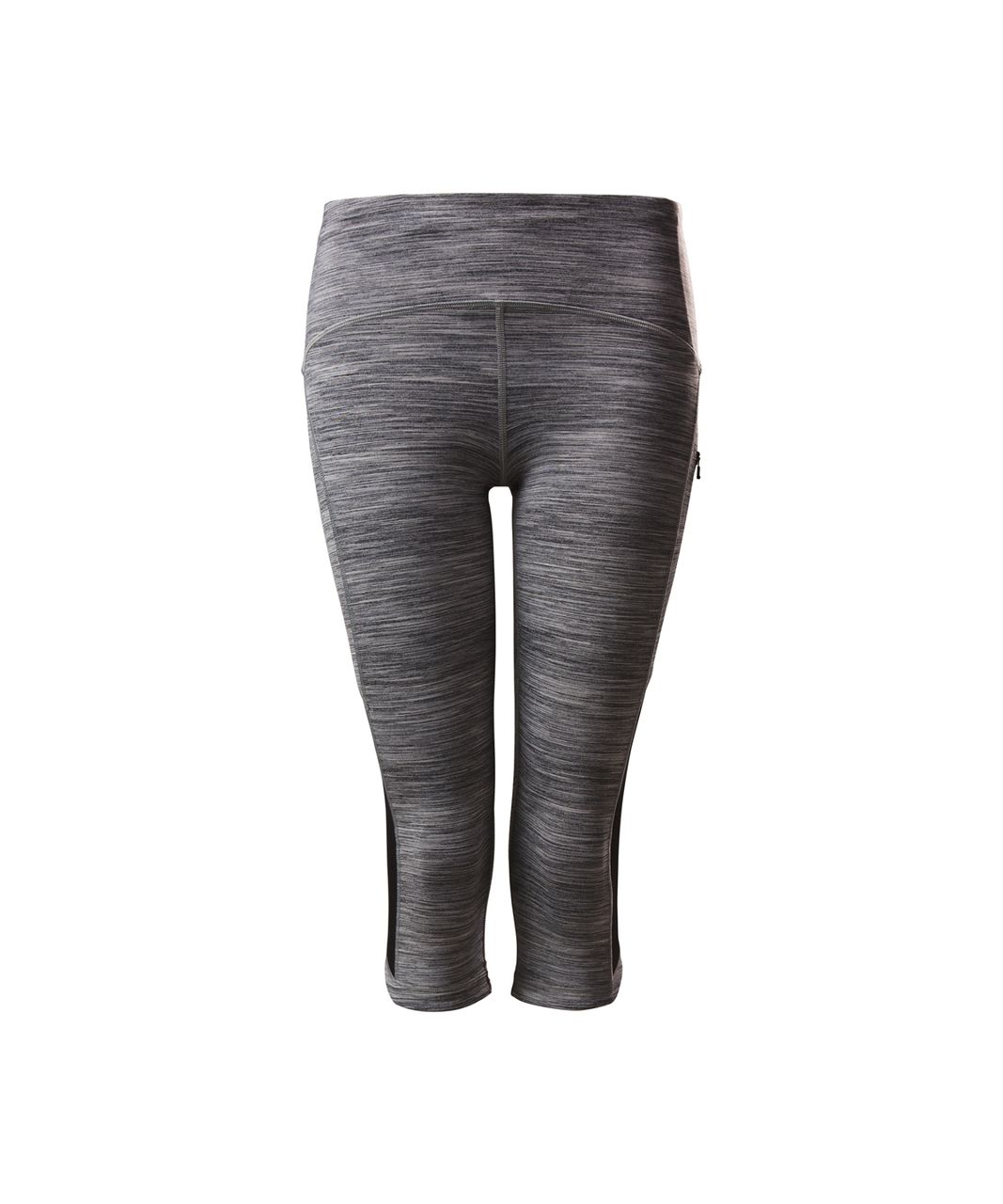 Lululemon Sun Runner Crop - Space Dye Camo Seal Grey Deep Coal / Black