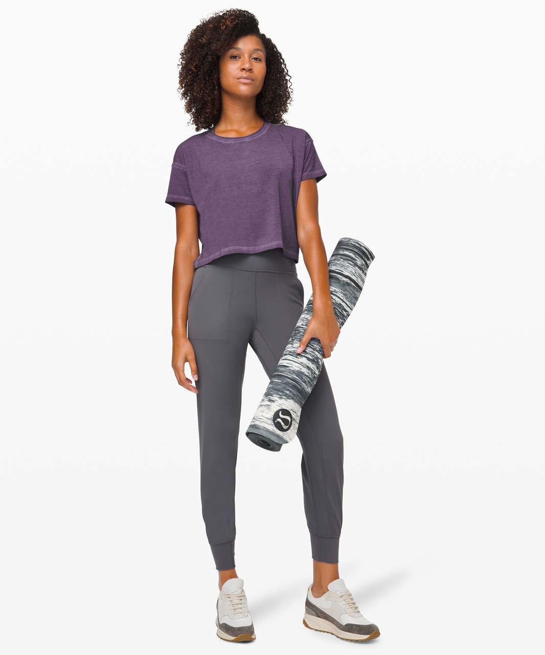 Lululemon Cates Crop Tee *Fade - Washed Purple Ink