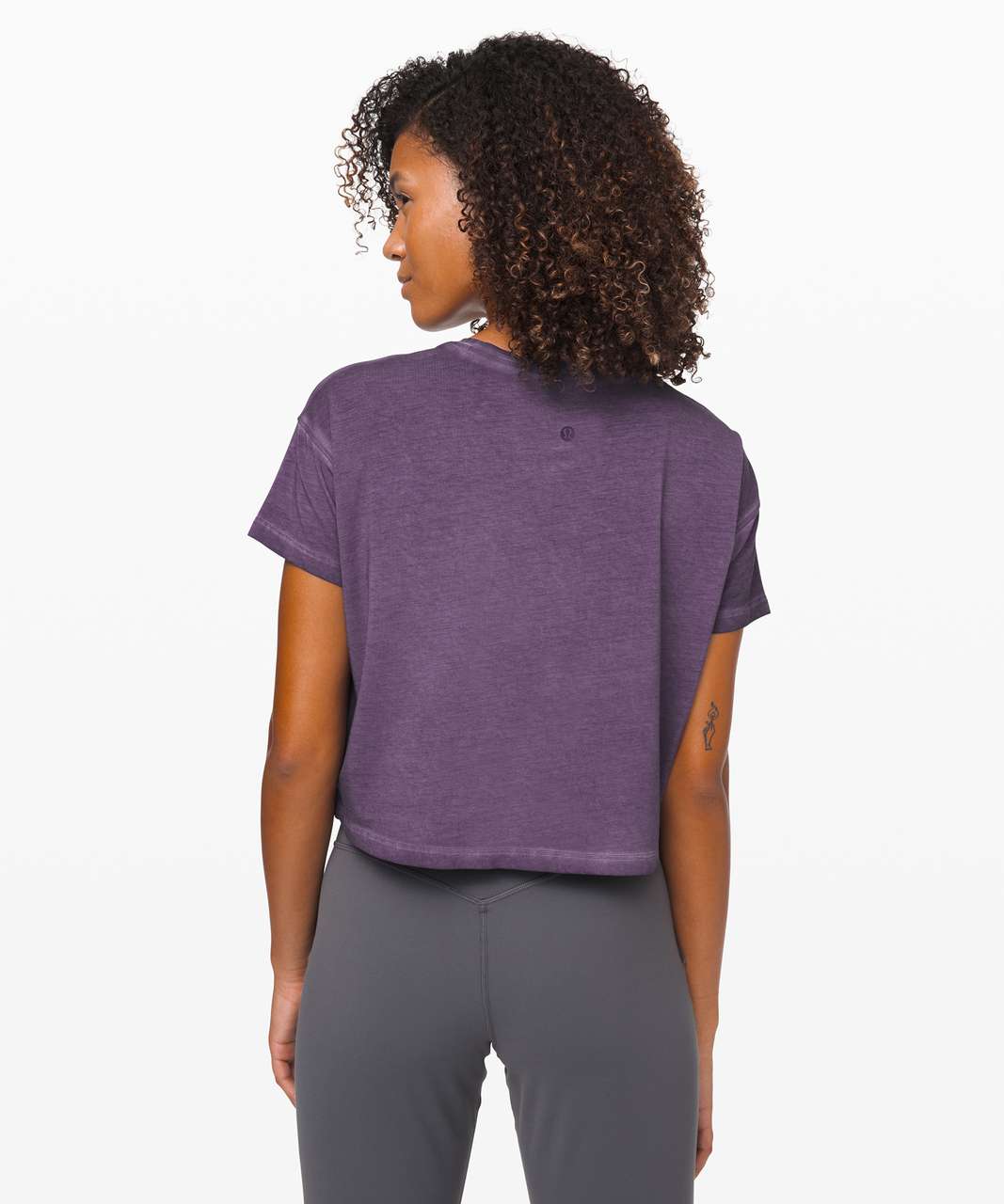 Lululemon Cates Crop Tee *Fade - Washed Purple Ink