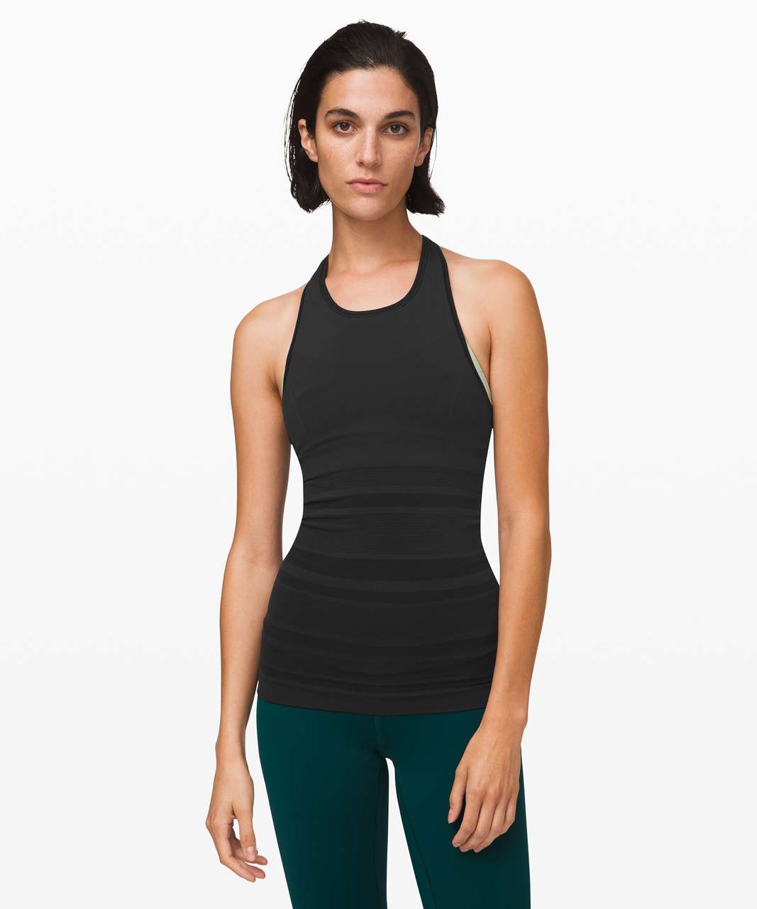 Lululemon Gleam and Glow Tank - Black - lulu fanatics