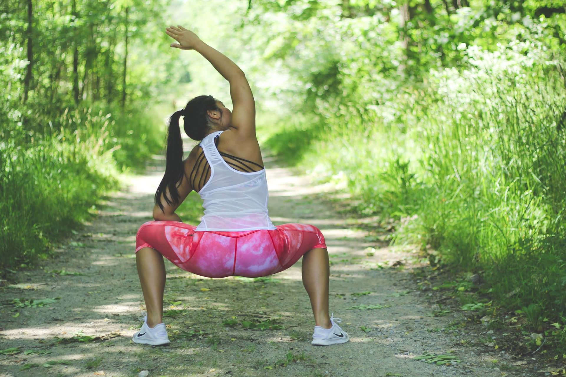 Lululemon Sun Runner Crop - Tidal Trip Boom Juice / Boom Juice