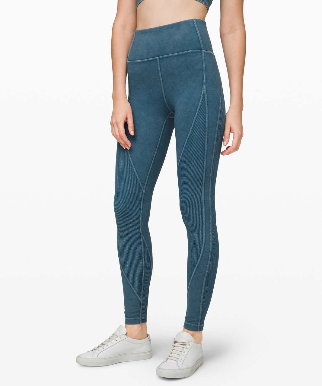 Lululemon Wunder Under High-Rise Tight *Snow Washed Ribbed 28" - Washed Night Diver