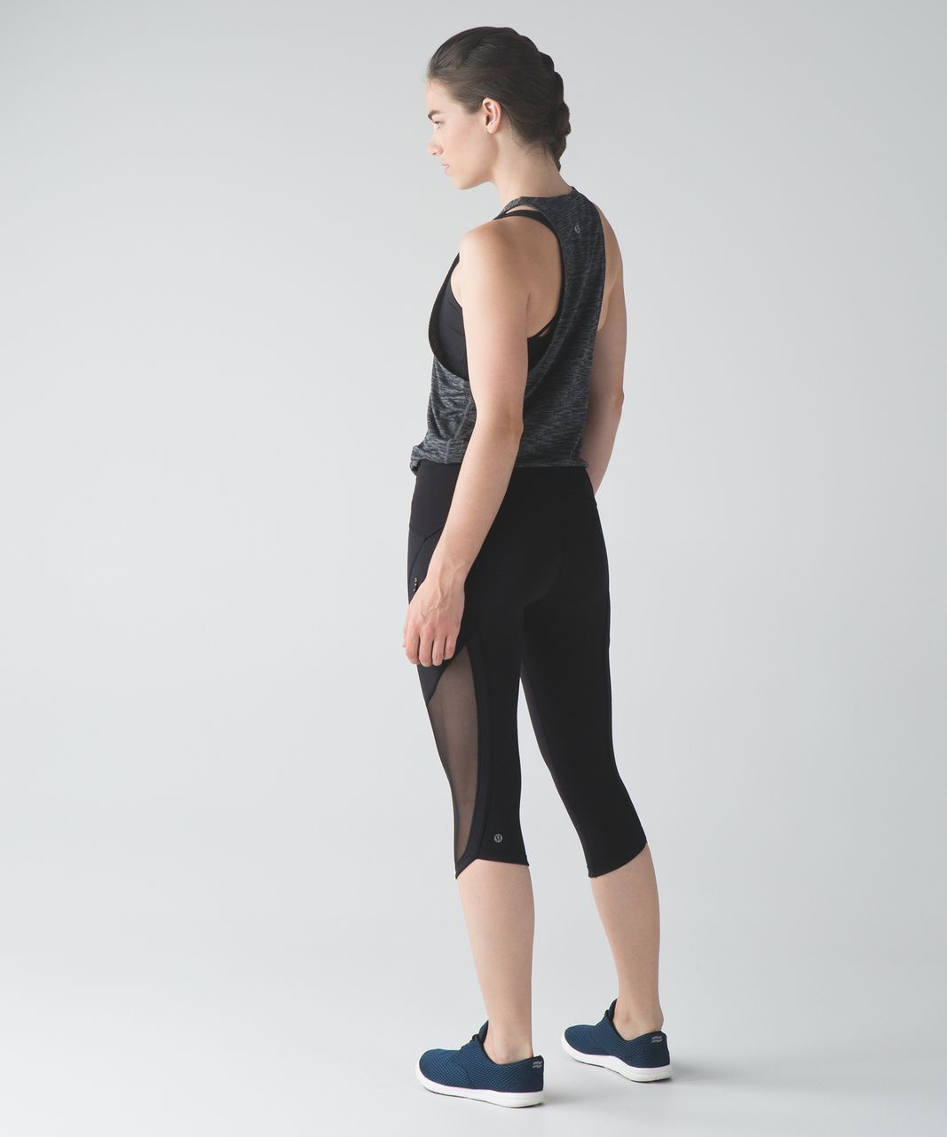 Lululemon Sun Runner Crop - Black - lulu fanatics