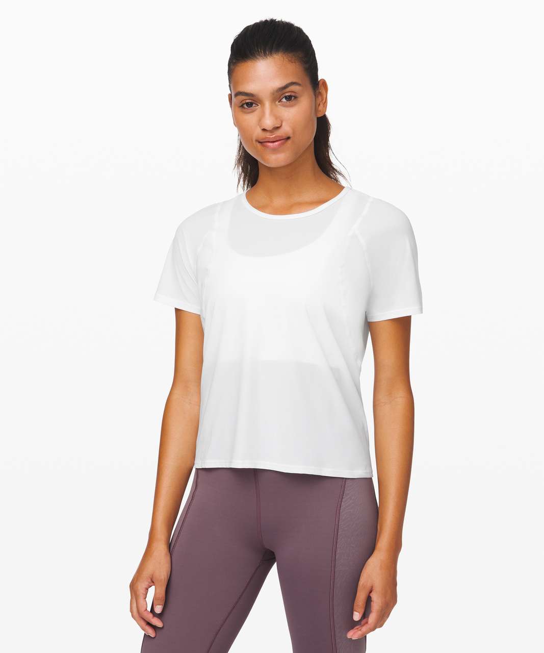 Lululemon Outrun the Heat Short Sleeve - White - lulu fanatics