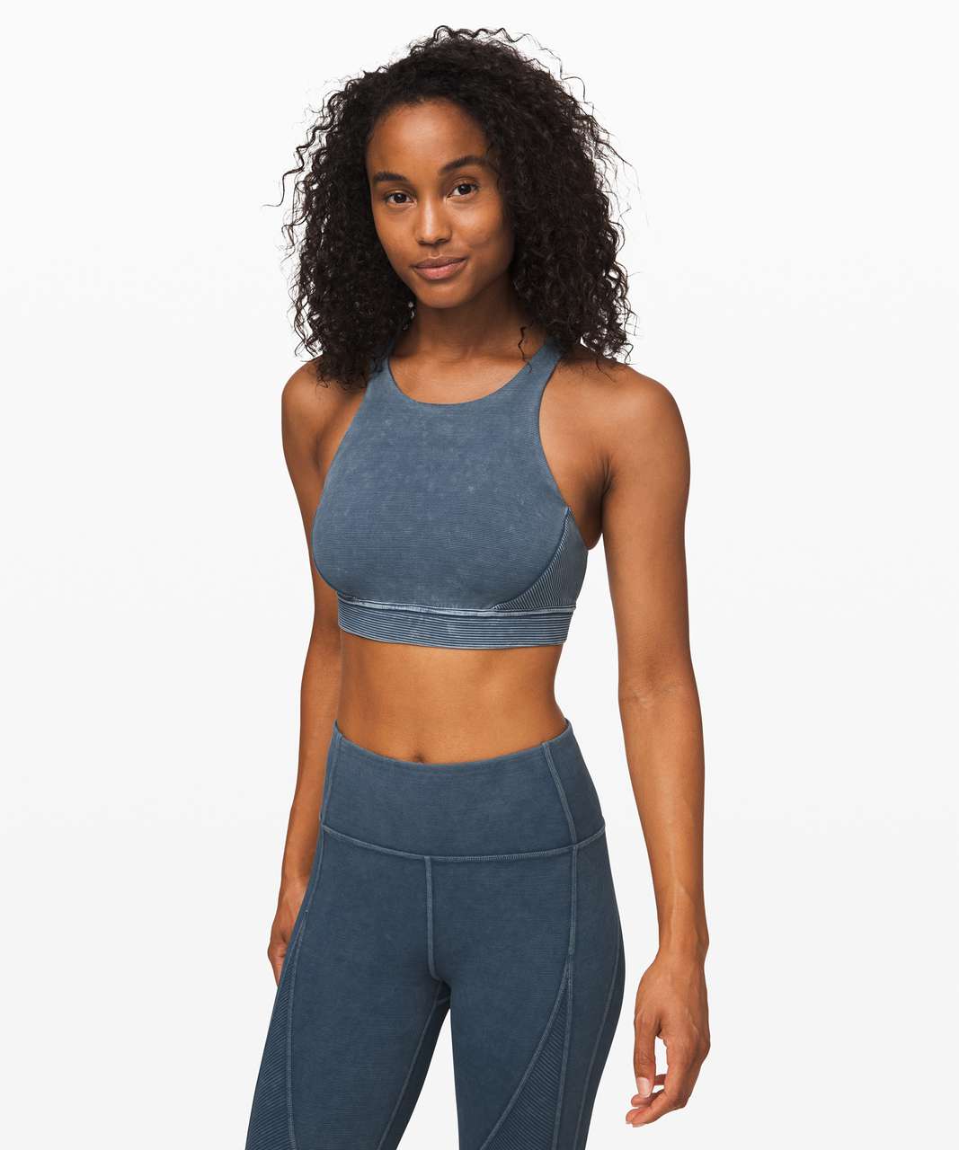 Lululemon Bob and Weave Bra - Washed Night Diver