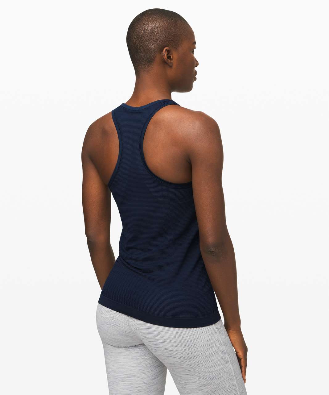 Lululemon Swiftly Speed Racerback *Sheer Stripe - True Navy / True Navy