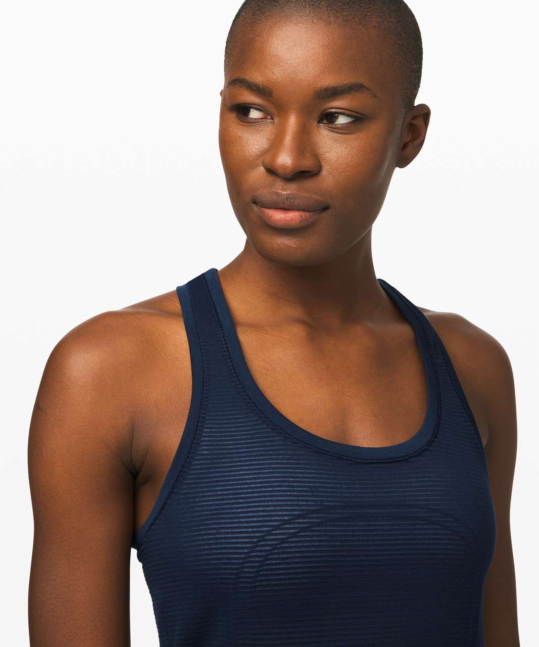 Lululemon Swiftly Speed Racerback *Sheer Stripe - True Navy / True Navy