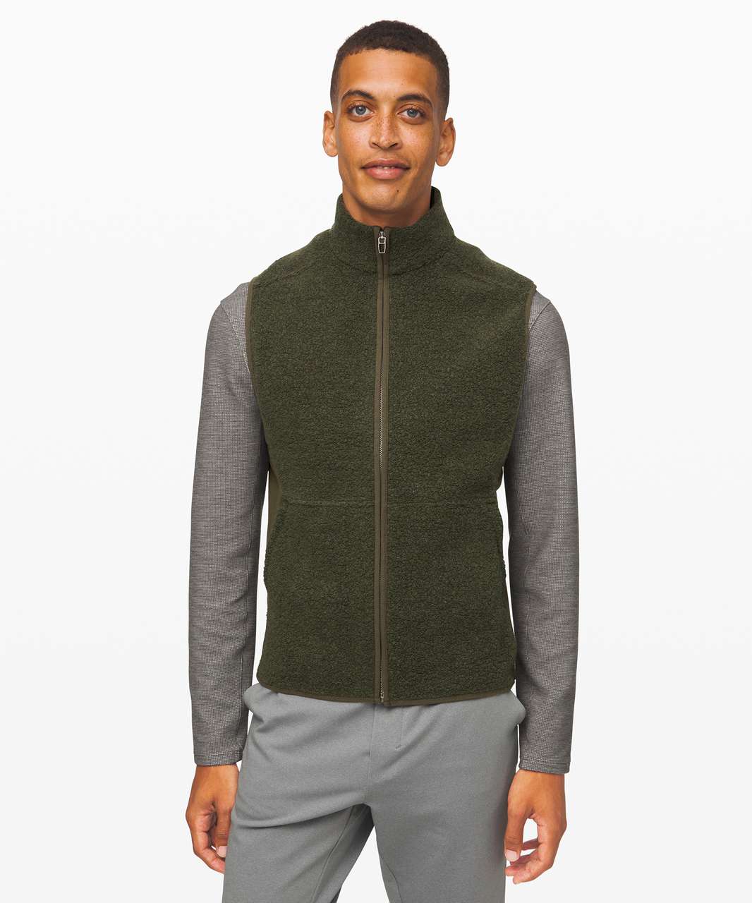 Lululemon Tundra Trek Vest - Heathered Dark Olive / Dark Olive