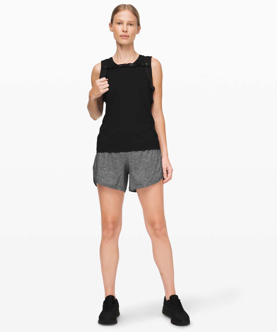 Lululemon Track That Short *5 - Heather Lux Multi Black - lulu