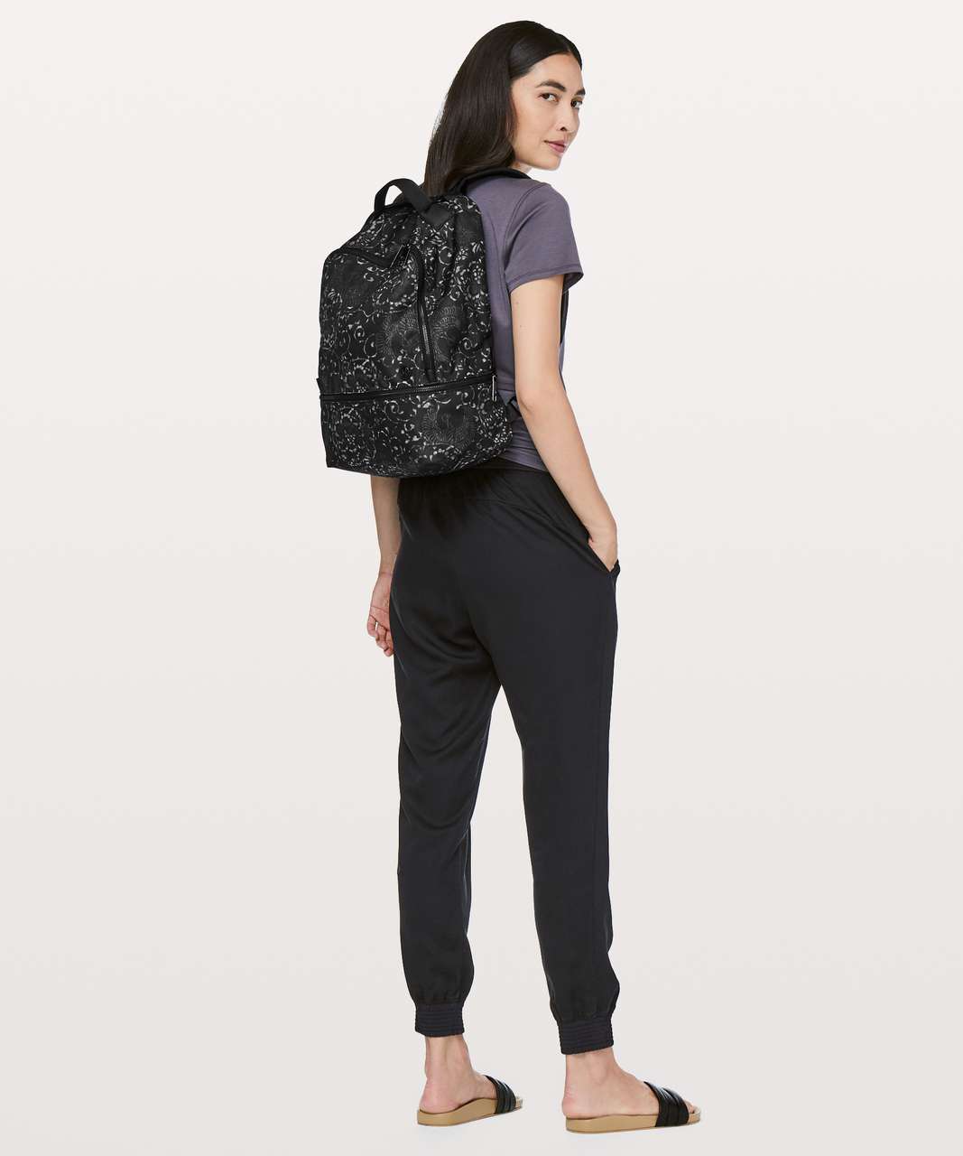 Lululemon City Adventurer Backpack *17L - Motif Grey Black / Black