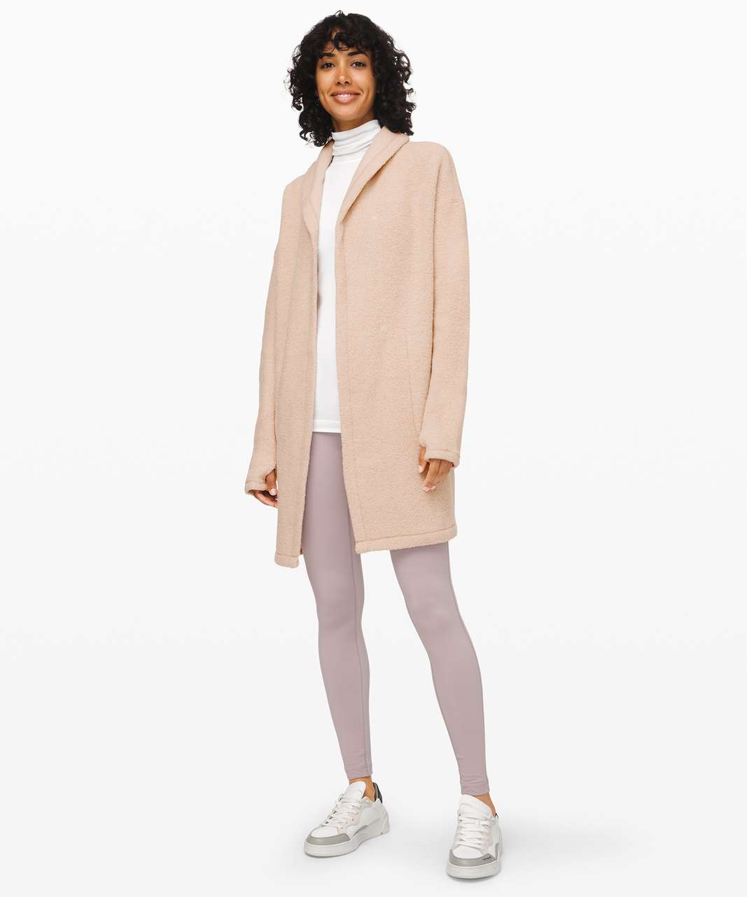 Lululemon Sincerely Sherpa Wrap - Heathered Cashew