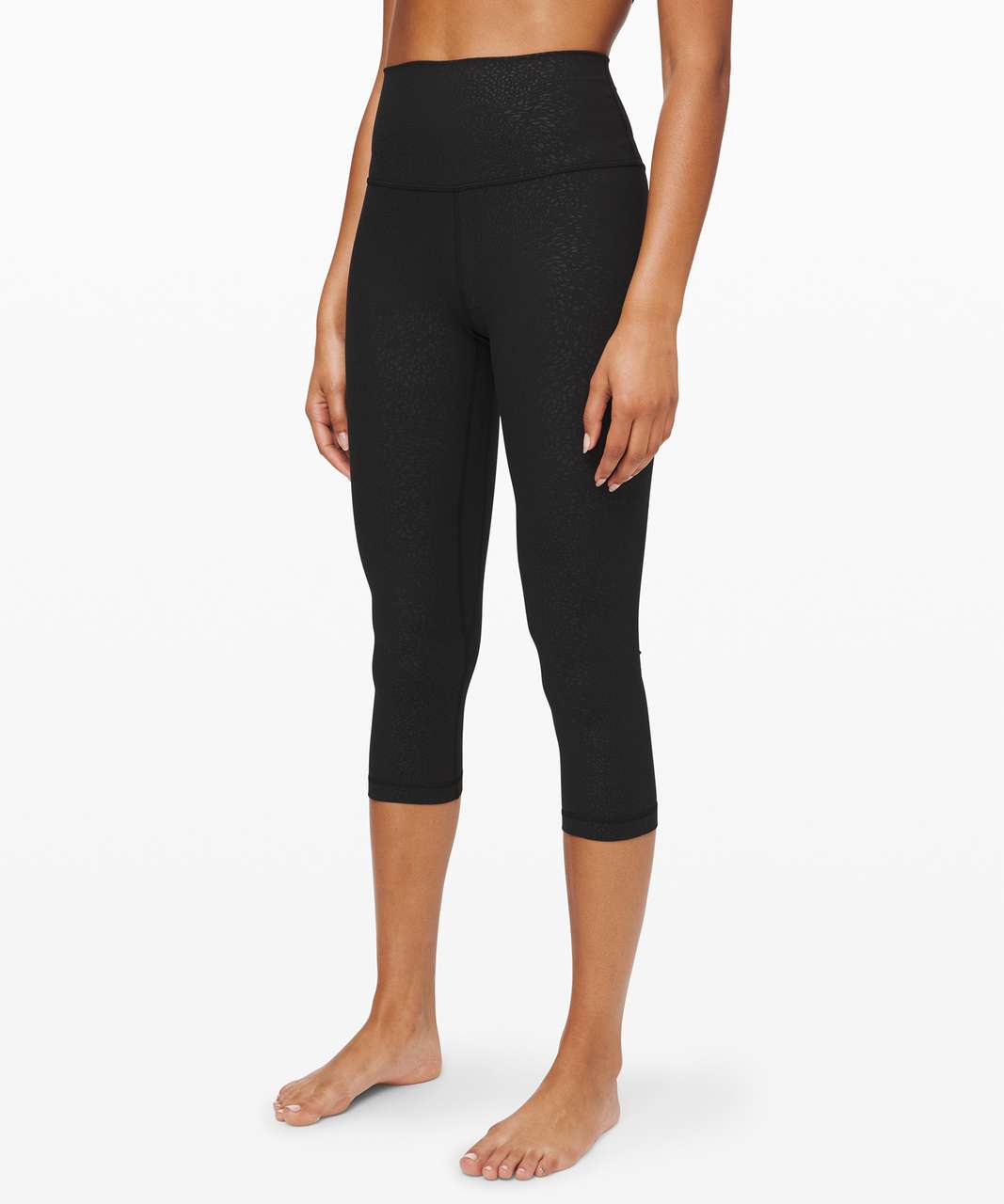 Lululemon Align Crop *21" - Polar Shift Emboss Black