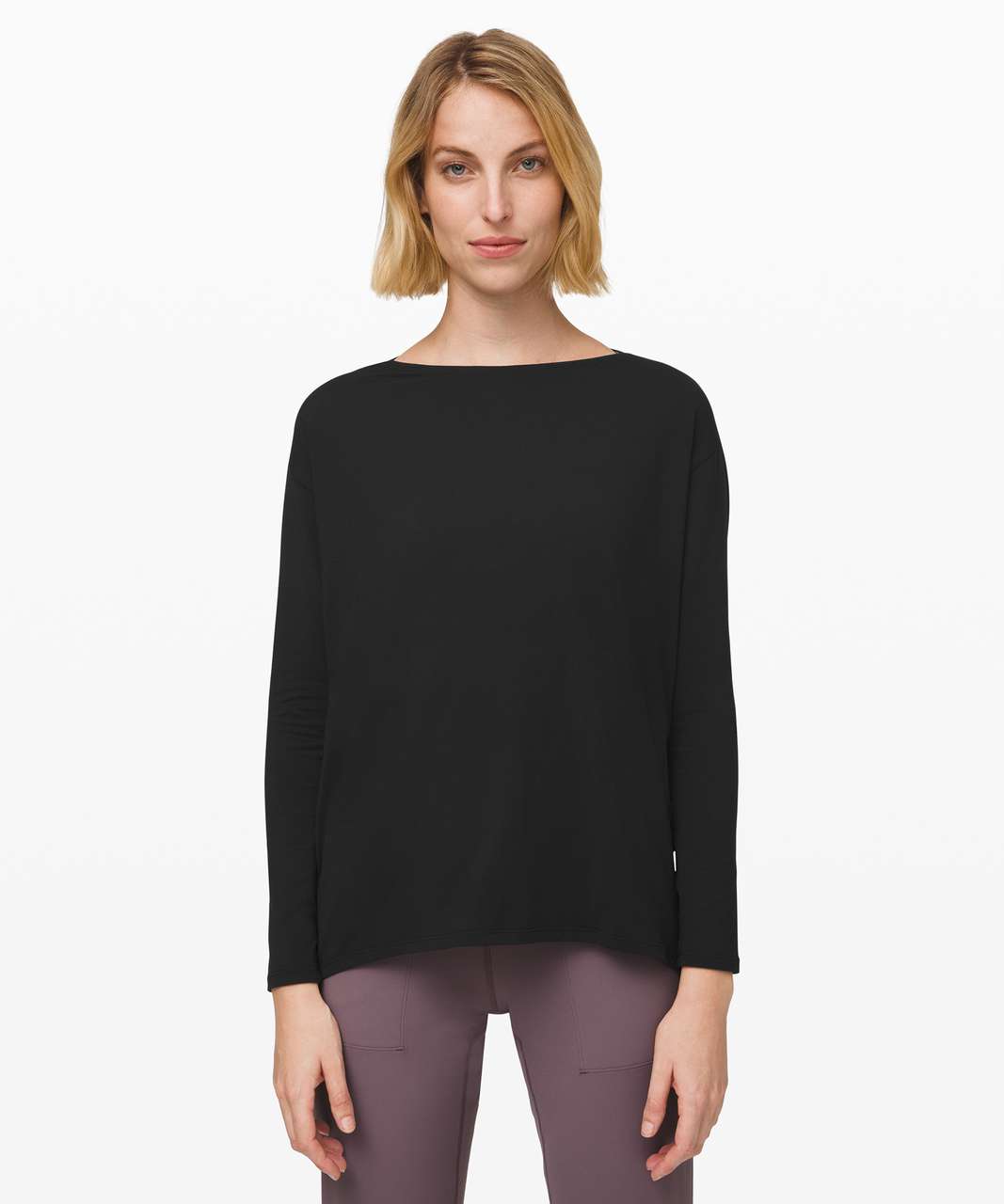 Lululemon Back in Action Long Sleeve *Rulu - Black