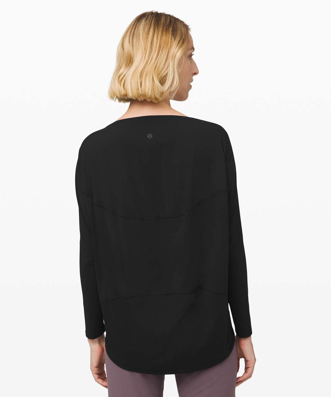 Lululemon Back in Action Long Sleeve *Rulu - Black - lulu fanatics