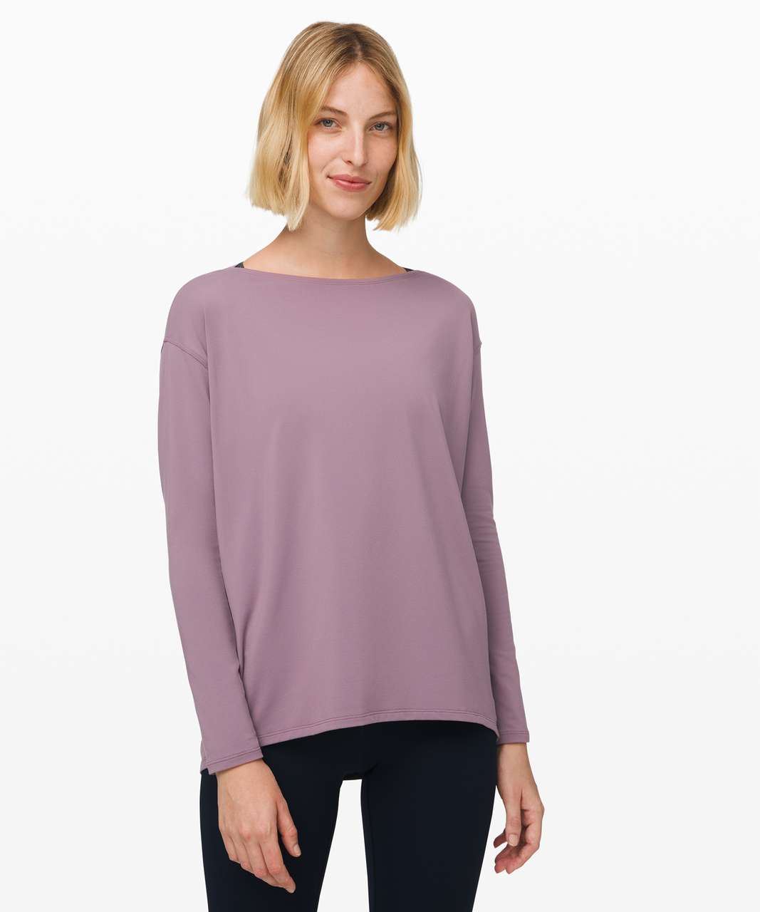 Lululemon Back in Action Long Sleeve *Rulu - Frosted Mulberry