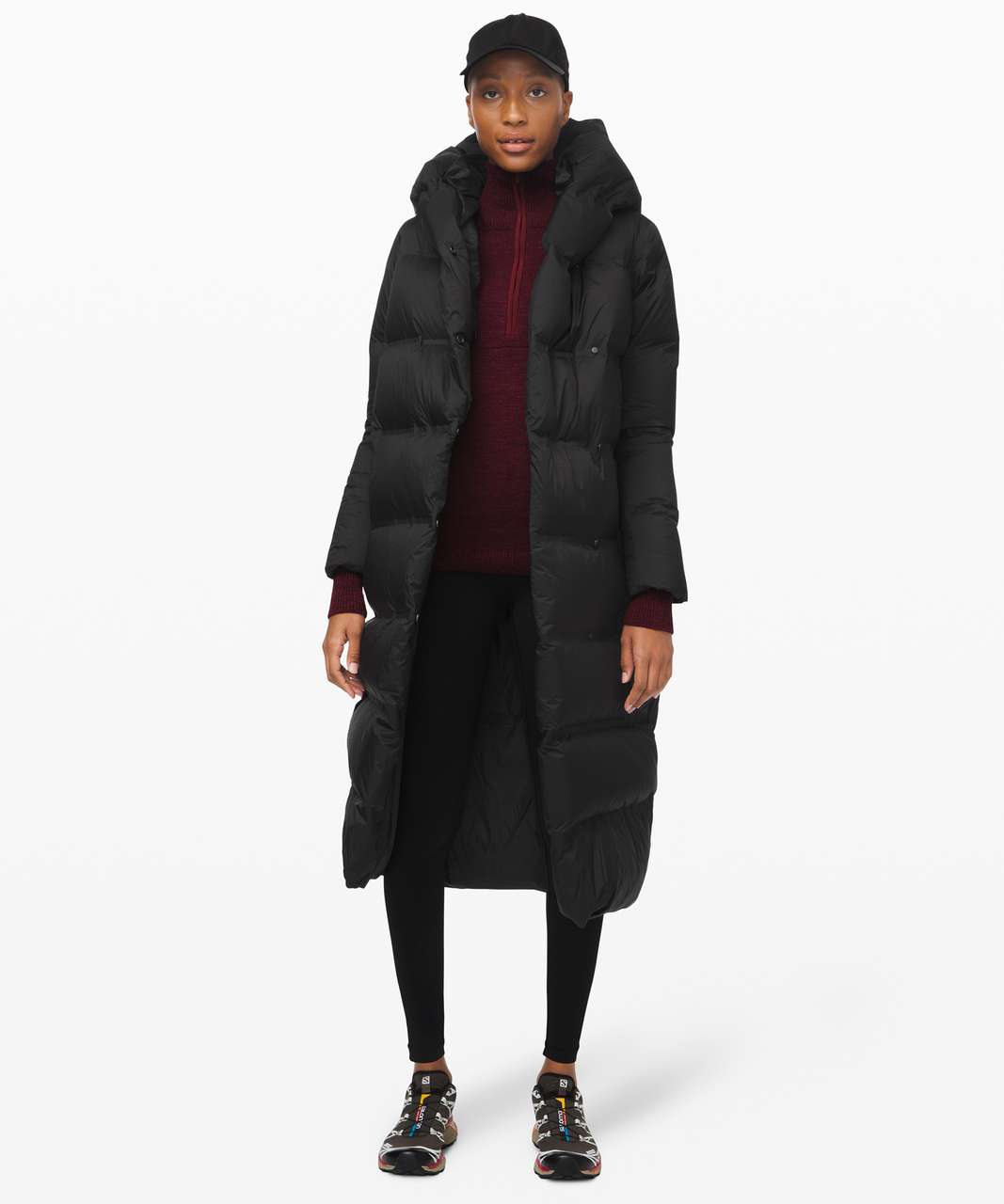 lululemon cloudscape wrap long down winter coat