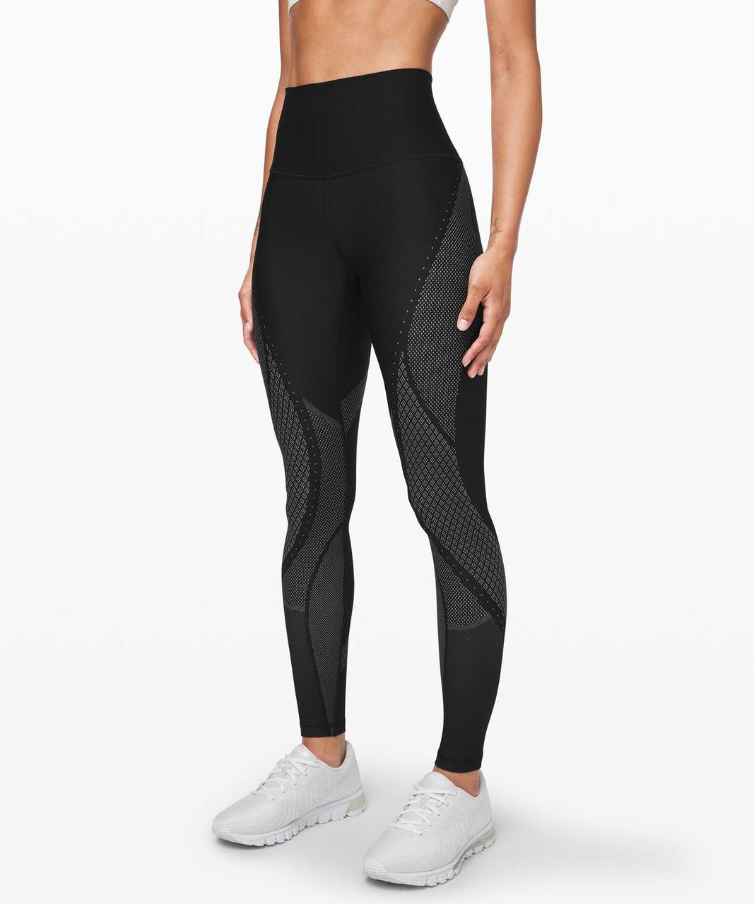 Lululemon Mapped Out High-Rise Tight 28 - Black / Black - lulu fanatics