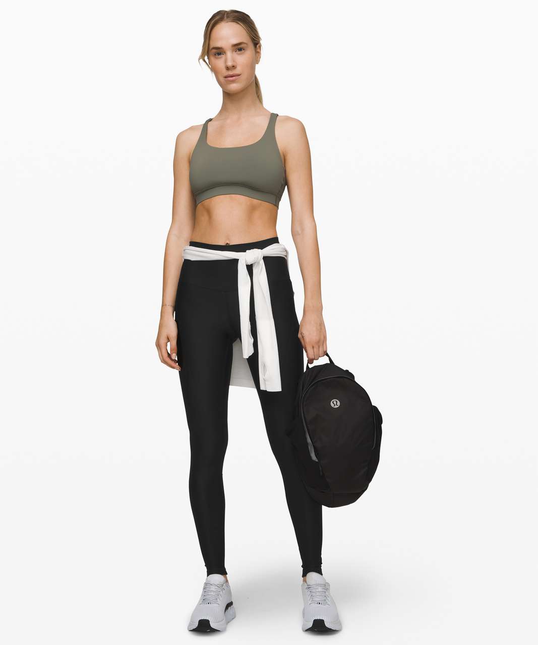 Lululemon Mapped Out High-Rise Tight 28 - Black / Black - lulu fanatics