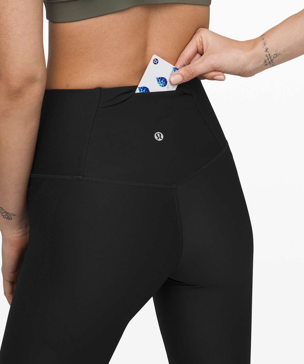 Lululemon Mapped Out High-Rise Tight 28" - Black / Black