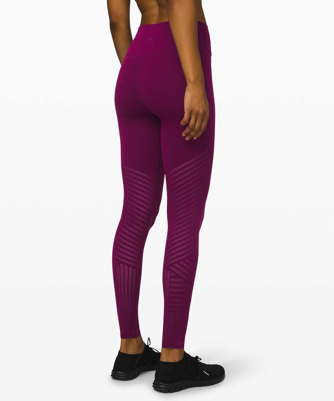 Lululemon Reveal Tight Precision size 8 Boysenberry NWT Purple Mesh Yoga  Pant