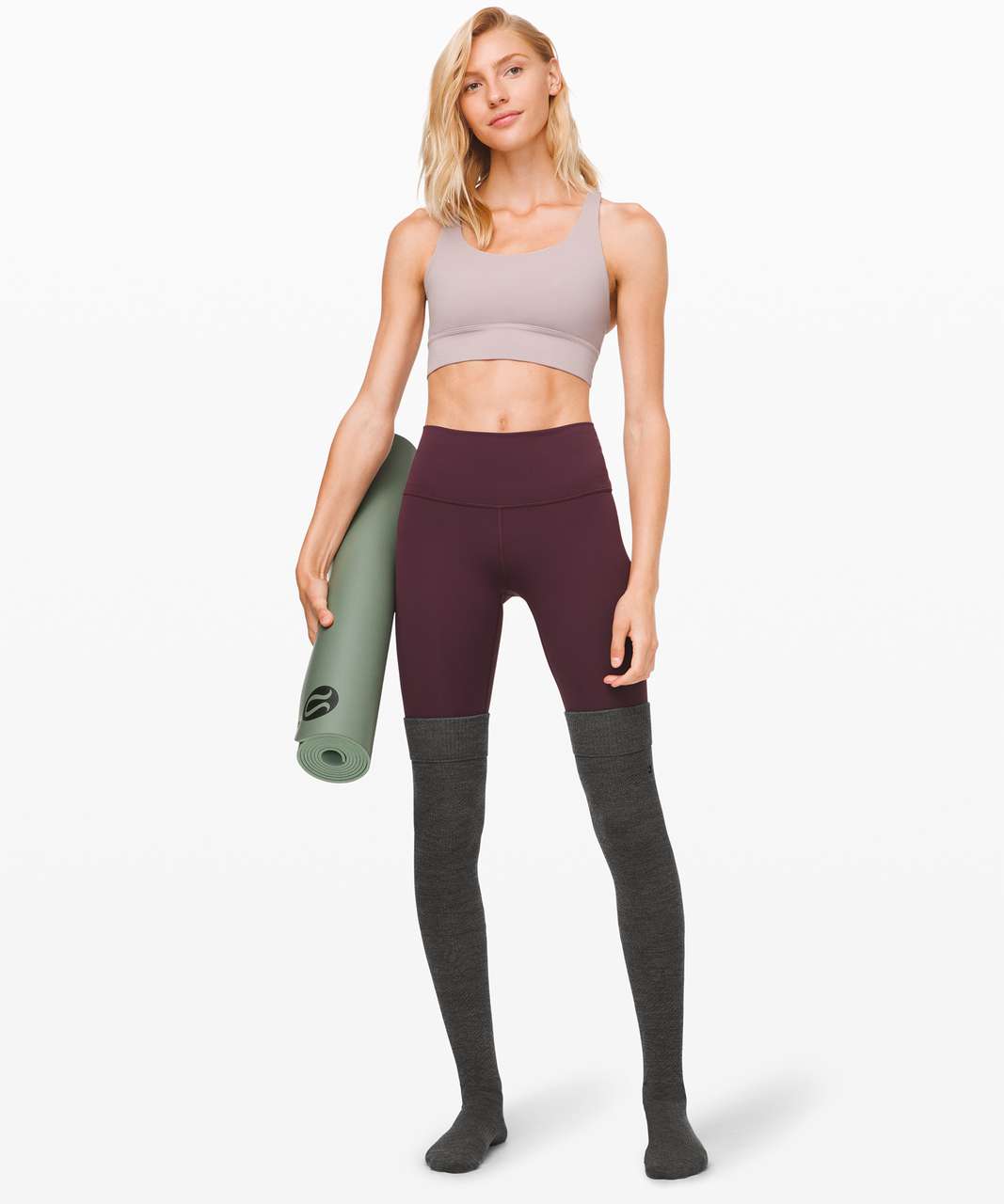 Lululemon Savasana Sock - Heathered Core Dark Grey