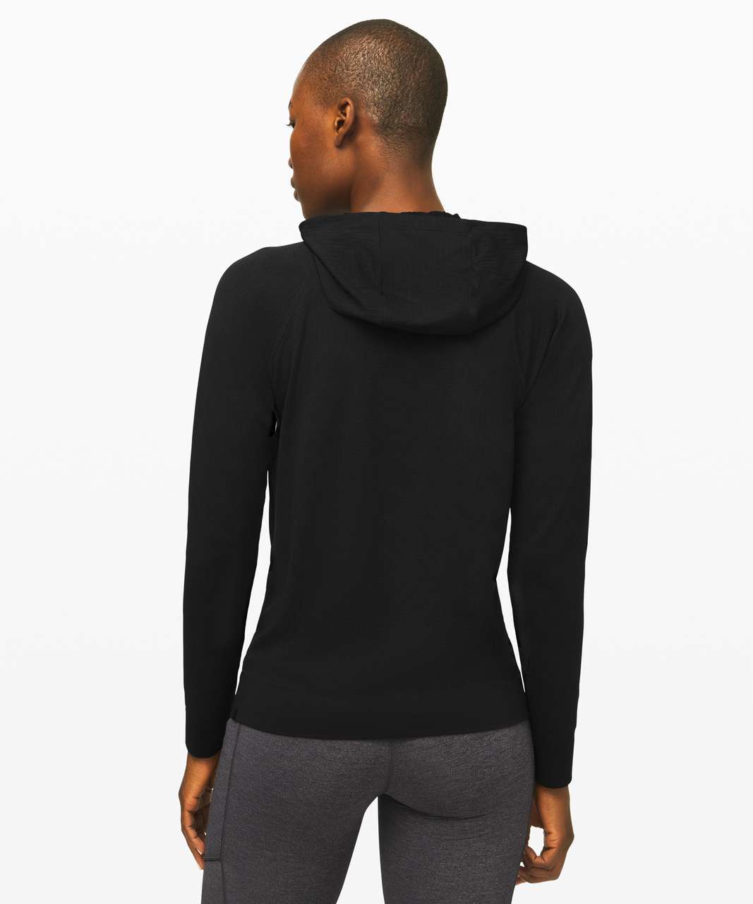 Lululemon Relaxed Cropped Hoodie - Black - lulu fanatics