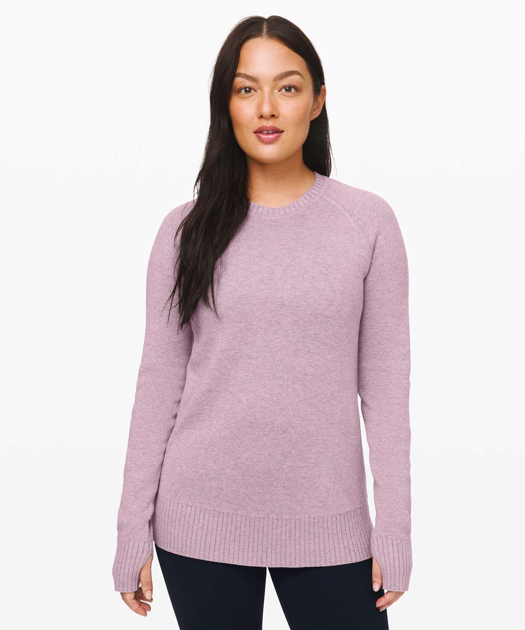 Lululemon Still Lotus Sweater *Reversible - Heathered Frosted Mulberry / Heathered Silver Lilac / Heathered Frosted Mulberry