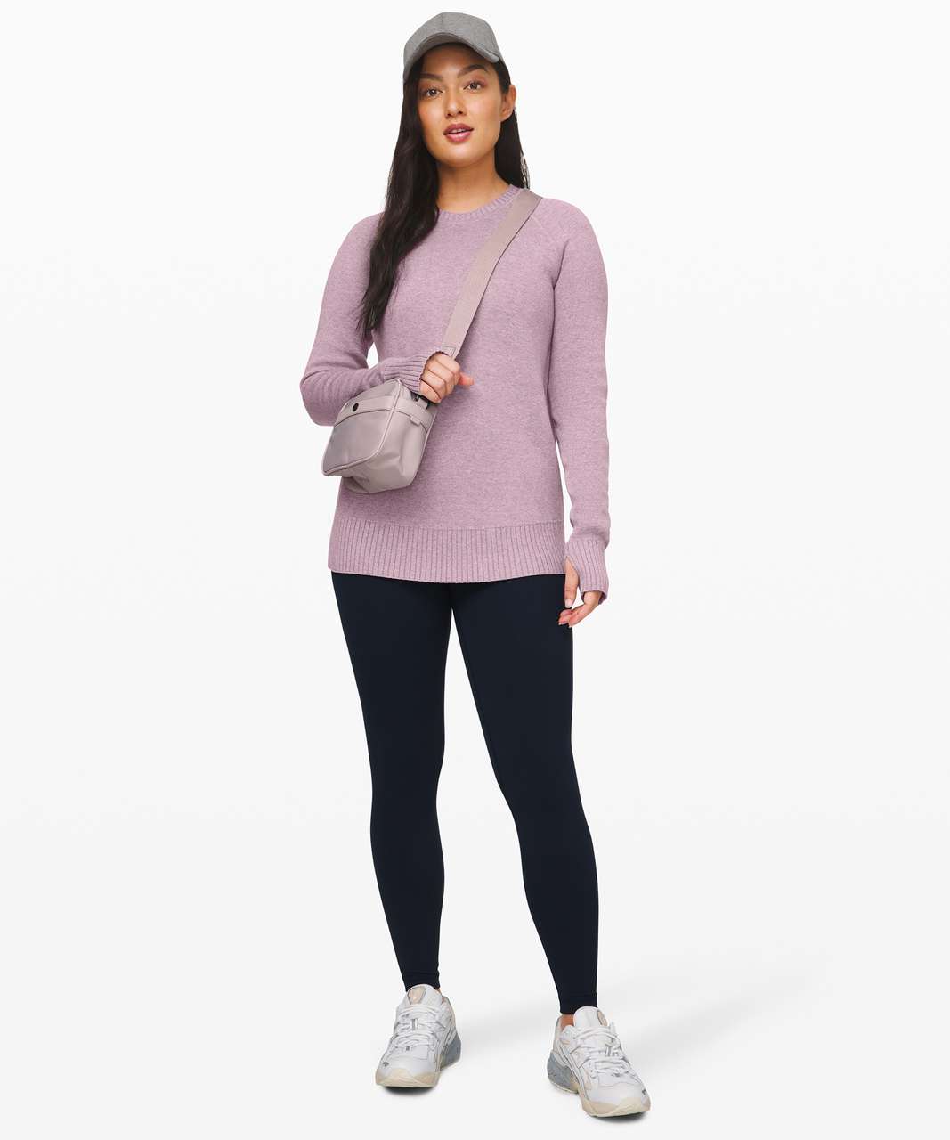 Lululemon Still Lotus Sweater *Reversible - Heathered Frosted Mulberry / Heathered Silver Lilac / Heathered Frosted Mulberry