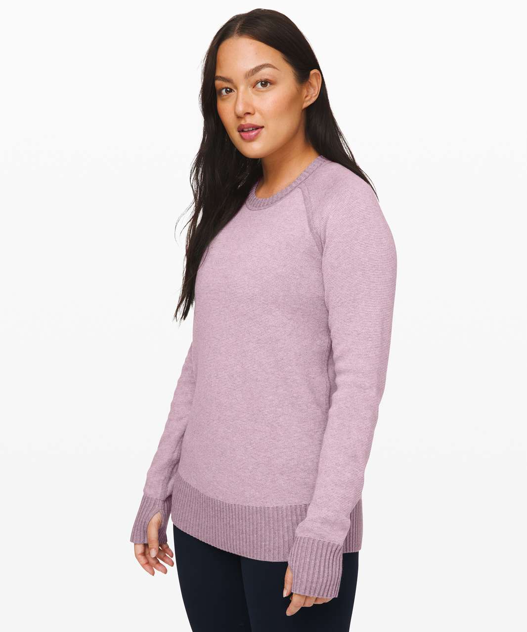 Lululemon Still Lotus Sweater *Reversible - Heathered Frosted Mulberry / Heathered Silver Lilac / Heathered Frosted Mulberry