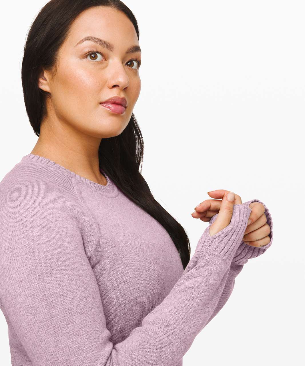 Lululemon Still Lotus Sweater *Reversible - Heathered Frosted Mulberry / Heathered Silver Lilac / Heathered Frosted Mulberry