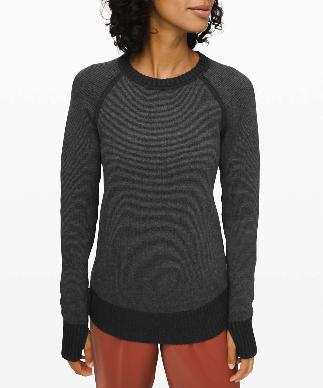 Lululemon Still Lotus Sweater *Reversible - Heathered Black