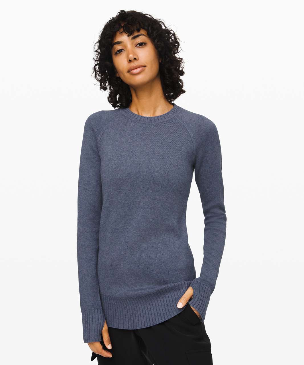 Lululemon Still Lotus Sweater *Reversible - Heathered Code Blue / Heathered Ice Cap / Heathered Code Blue