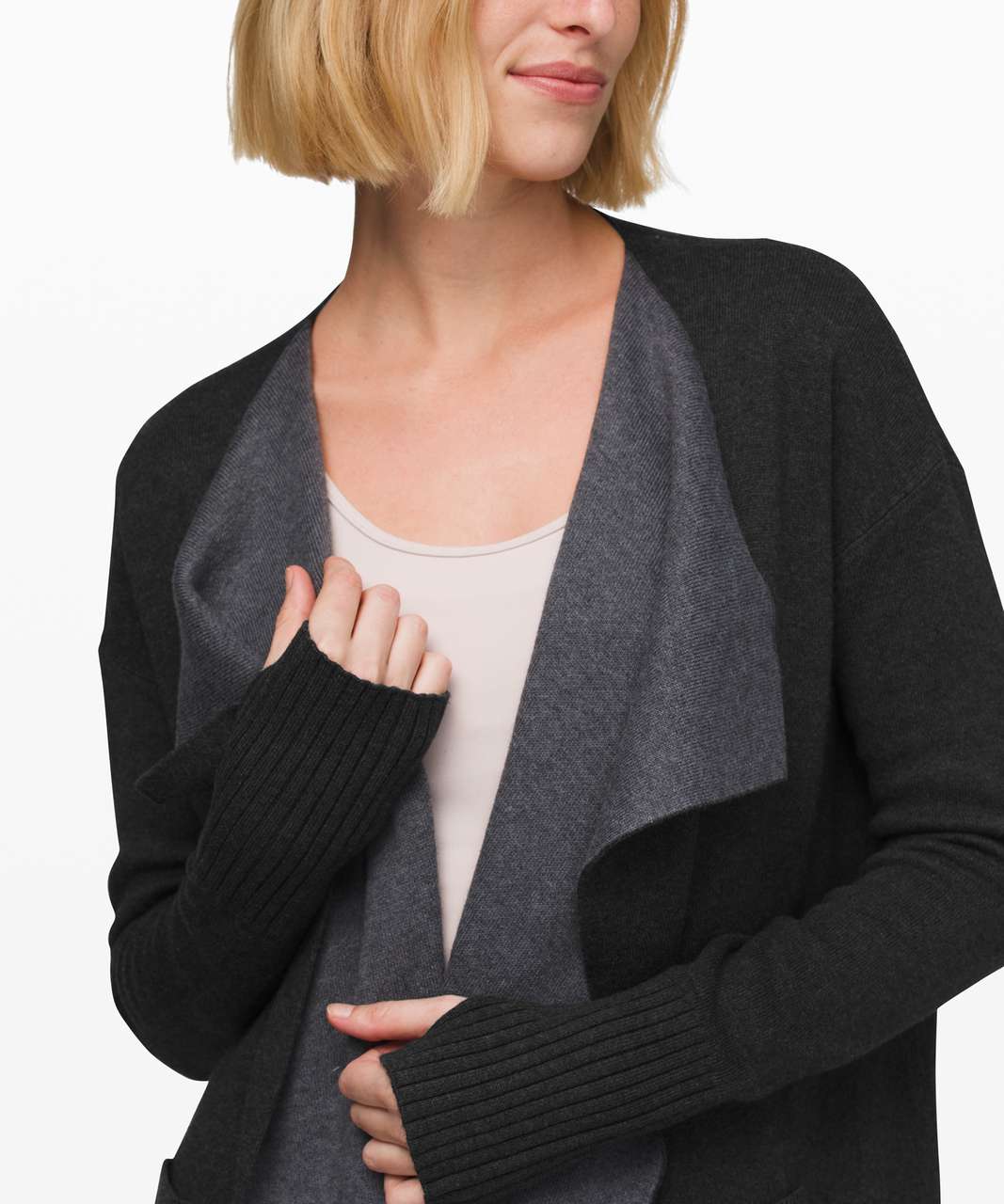 Lululemon Still Lotus Wrap *Reversible - Heathered Black