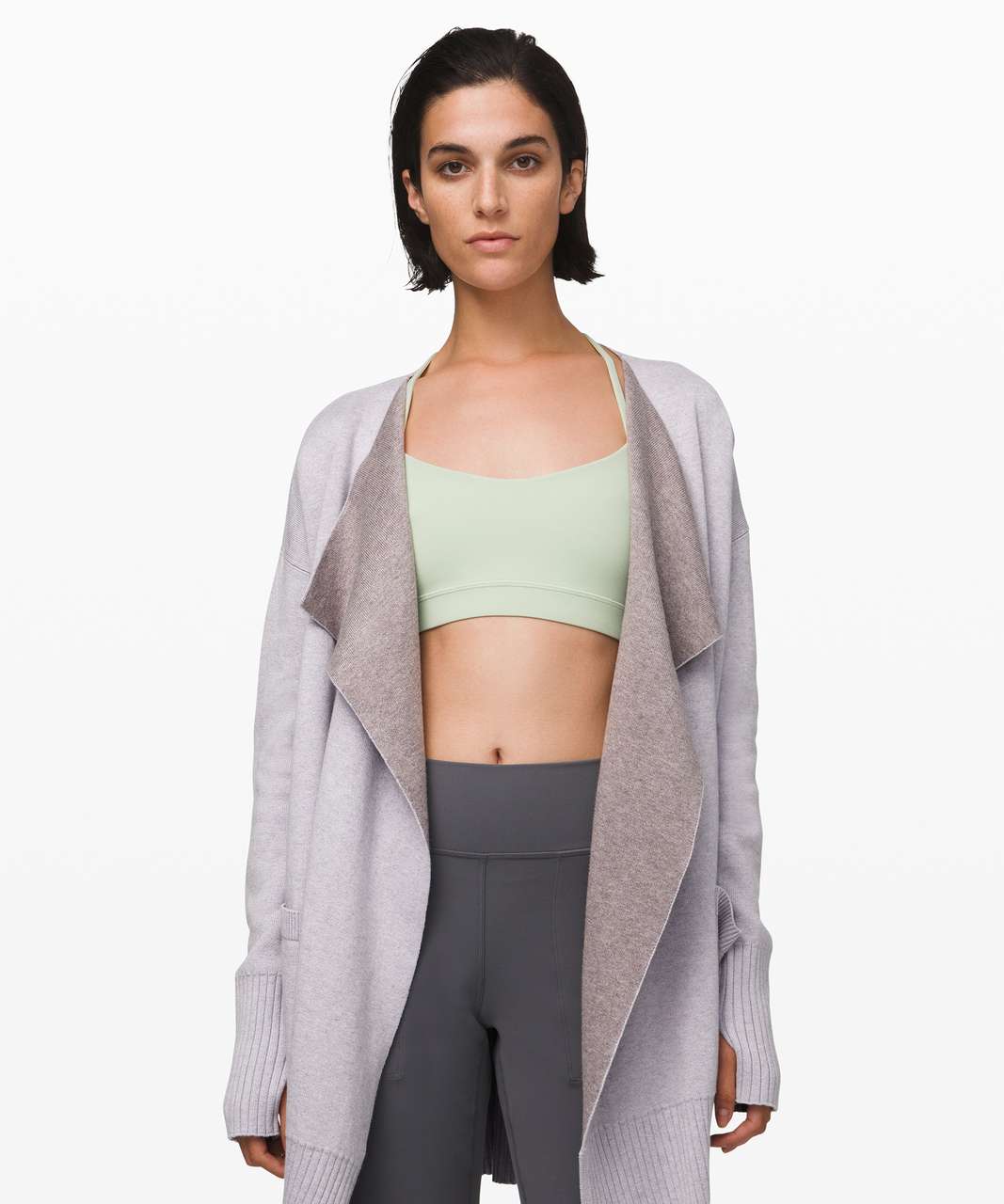 Lululemon Still Lotus Wrap *Reversible - Heathered Silver Lilac