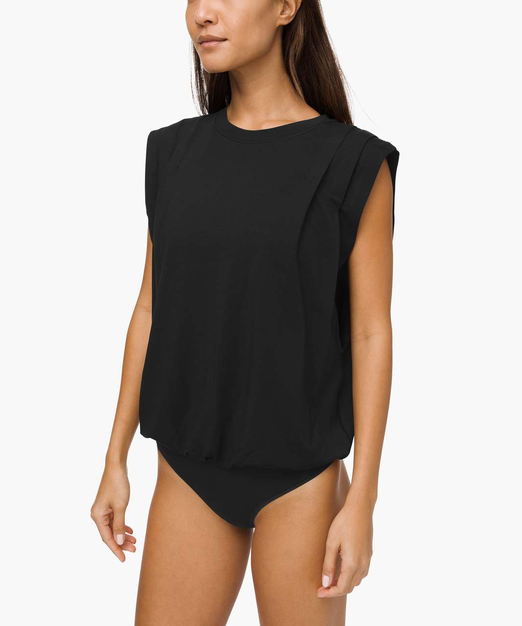 NWT Lululemon Reveal Bodysuit Mindful Motion Sz 2 Black one piece shirt  leotard