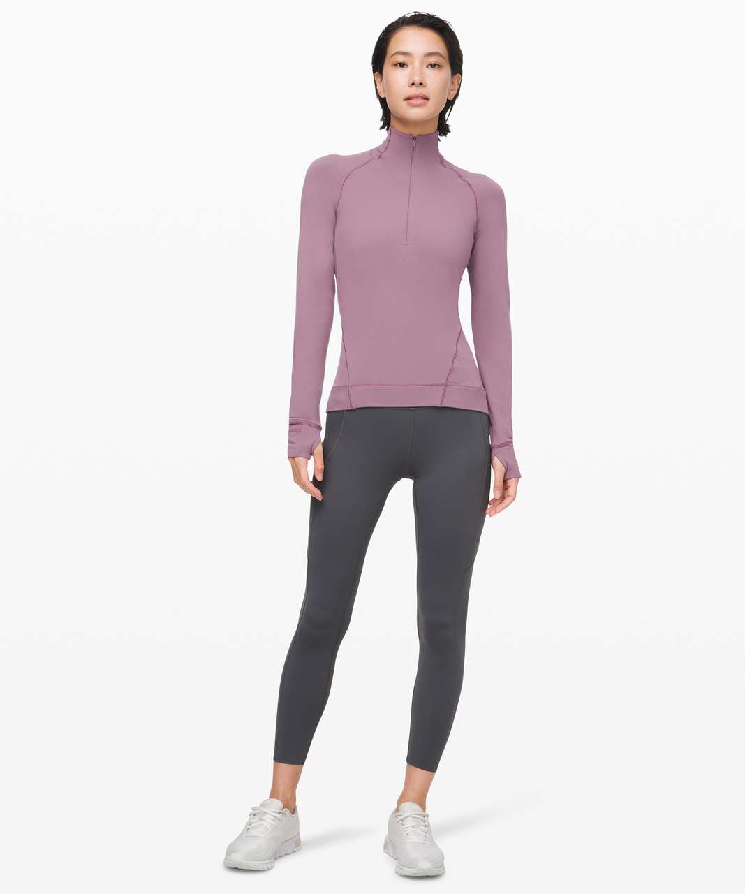 Lululemon Outrun the Elements 1/2 Zip - Frosted Mulberry