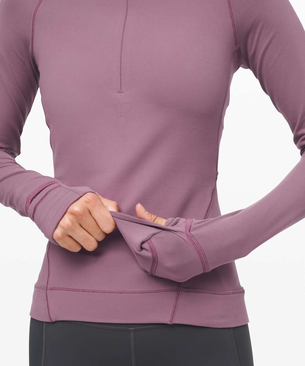 Lululemon Outrun the Elements 1/2 Zip - Frosted Mulberry