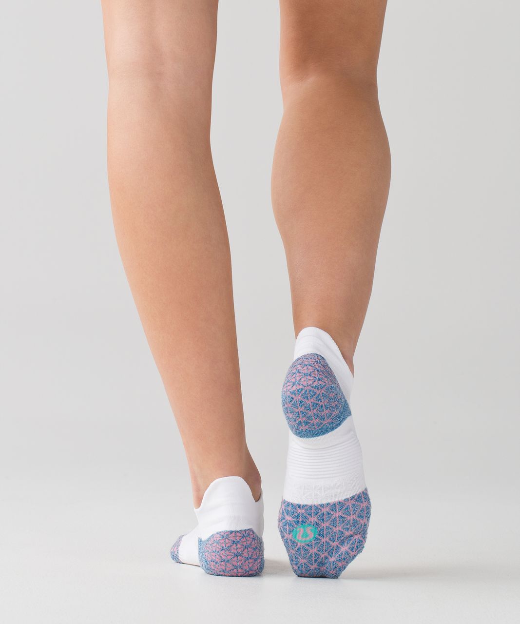 Lululemon Speed Sock - Tofino Teal / Yum Yum Pink / Bali Breeze