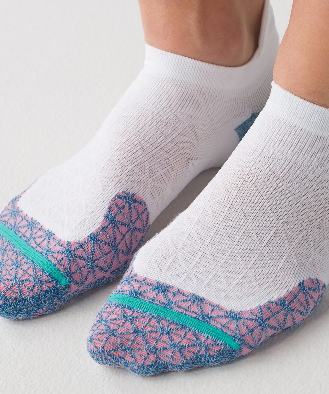 Lululemon Speed Sock - Tofino Teal / Yum Yum Pink / Bali Breeze