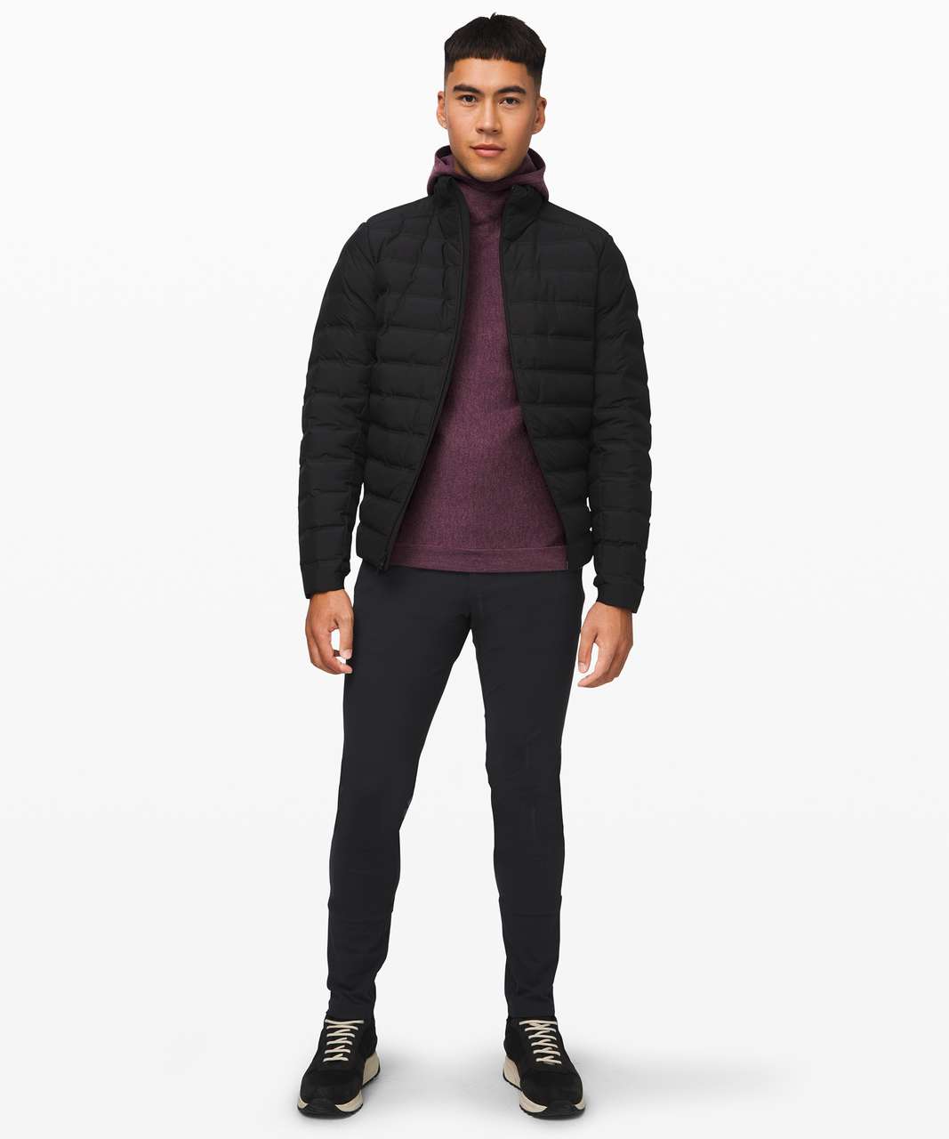 Lululemon Alpine Air Pullover Hoodie - Heathered Black Cherry