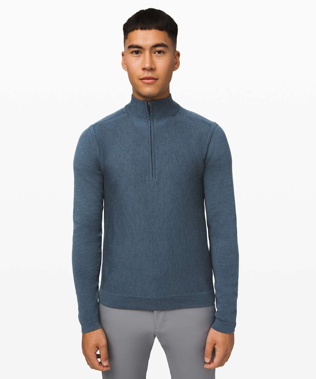 Lululemon Alpine Air 1/2 Zip - Heathered Astro Blue