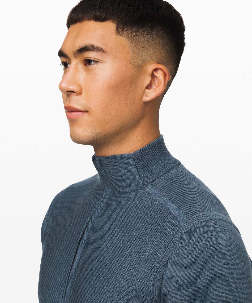 Lululemon Alpine Air 1/2 Zip - Heathered Astro Blue