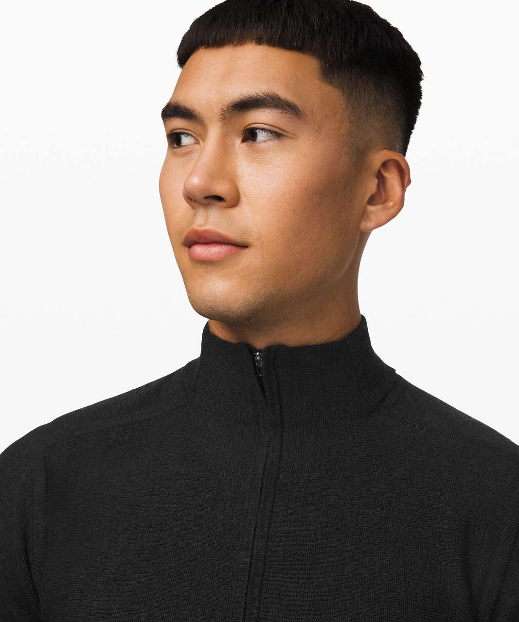 Lululemon Alpine Air 1/2 Zip - Heathered Black - lulu fanatics