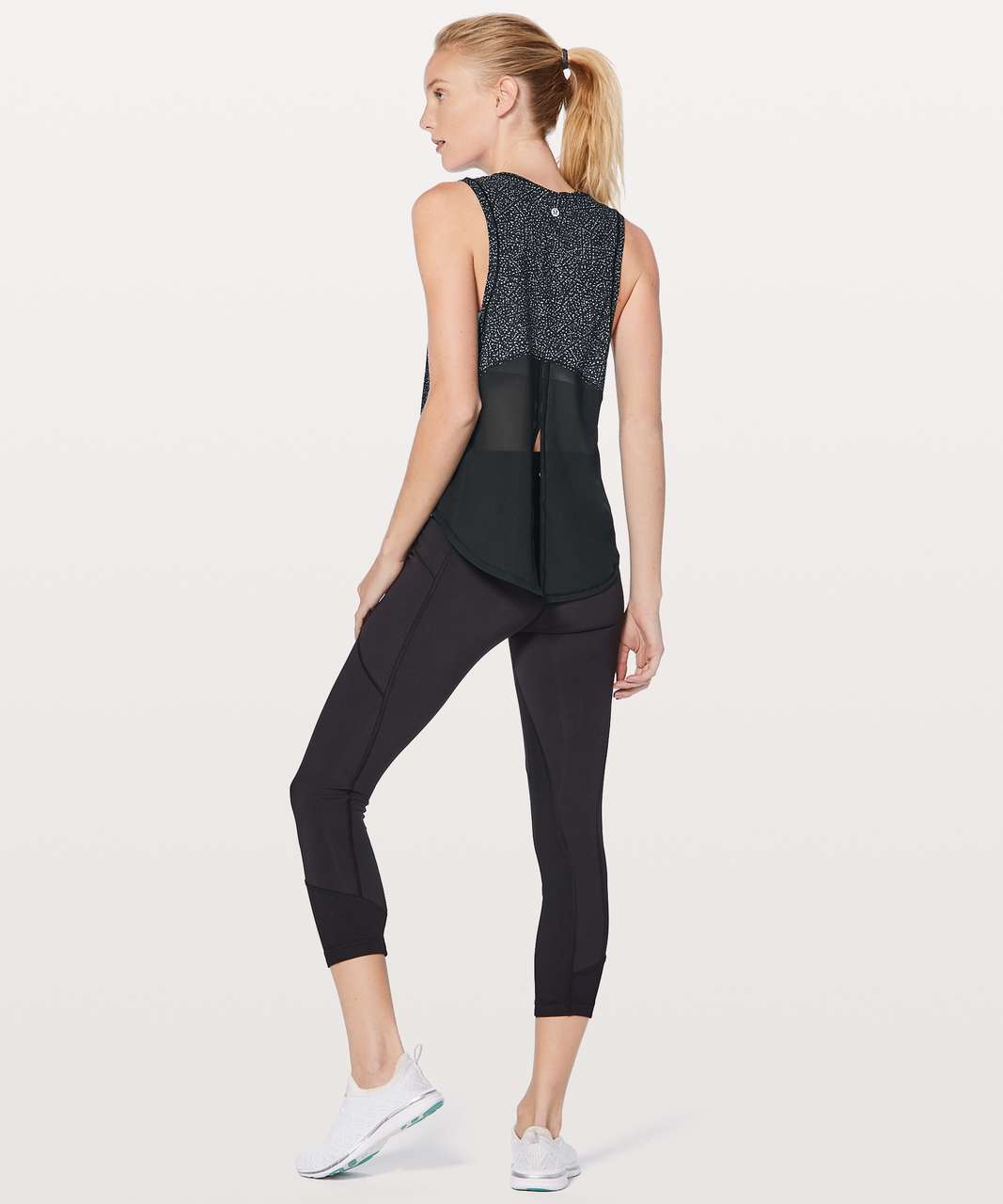 Lululemon Ace Tank - Night View White Black / Black