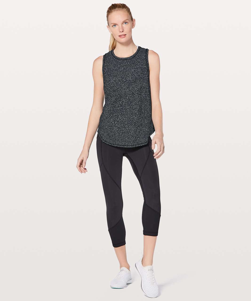 Lululemon Ace Tank - Night View White Black / Black