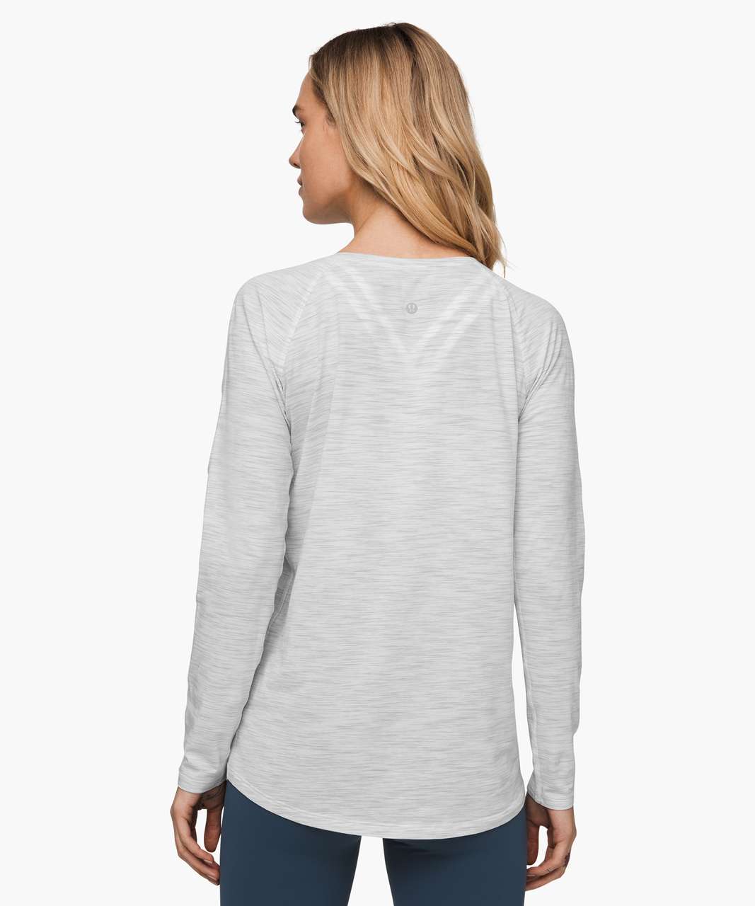 Lululemon Emerald Long Sleeve - Heathered Medium Grey - lulu fanatics