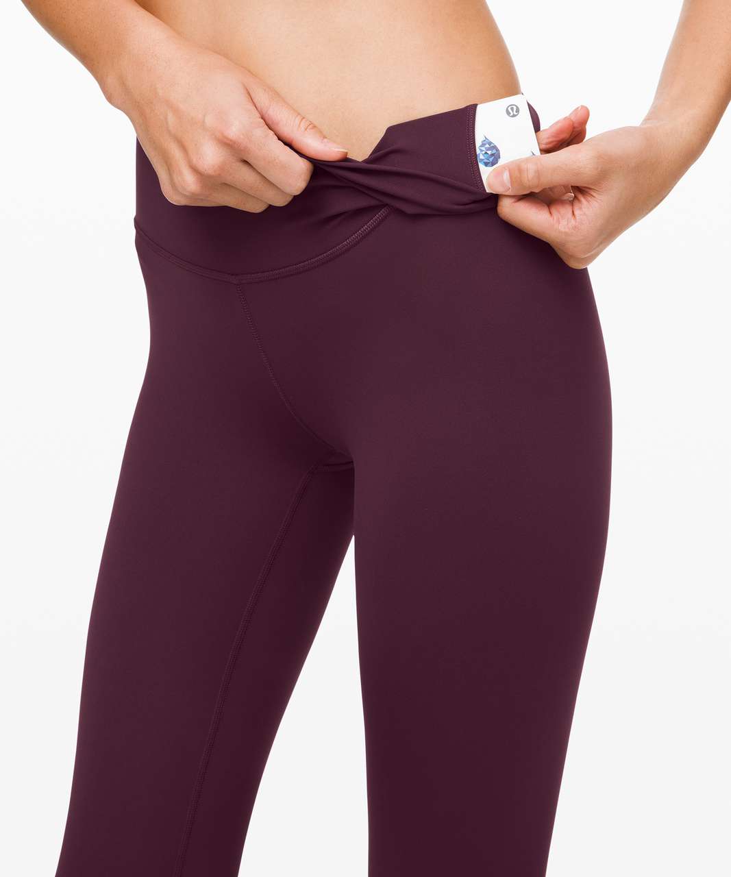 Lululemon Wunder Under Leggings Plum Mid-Rise Rise 31 Size: 4