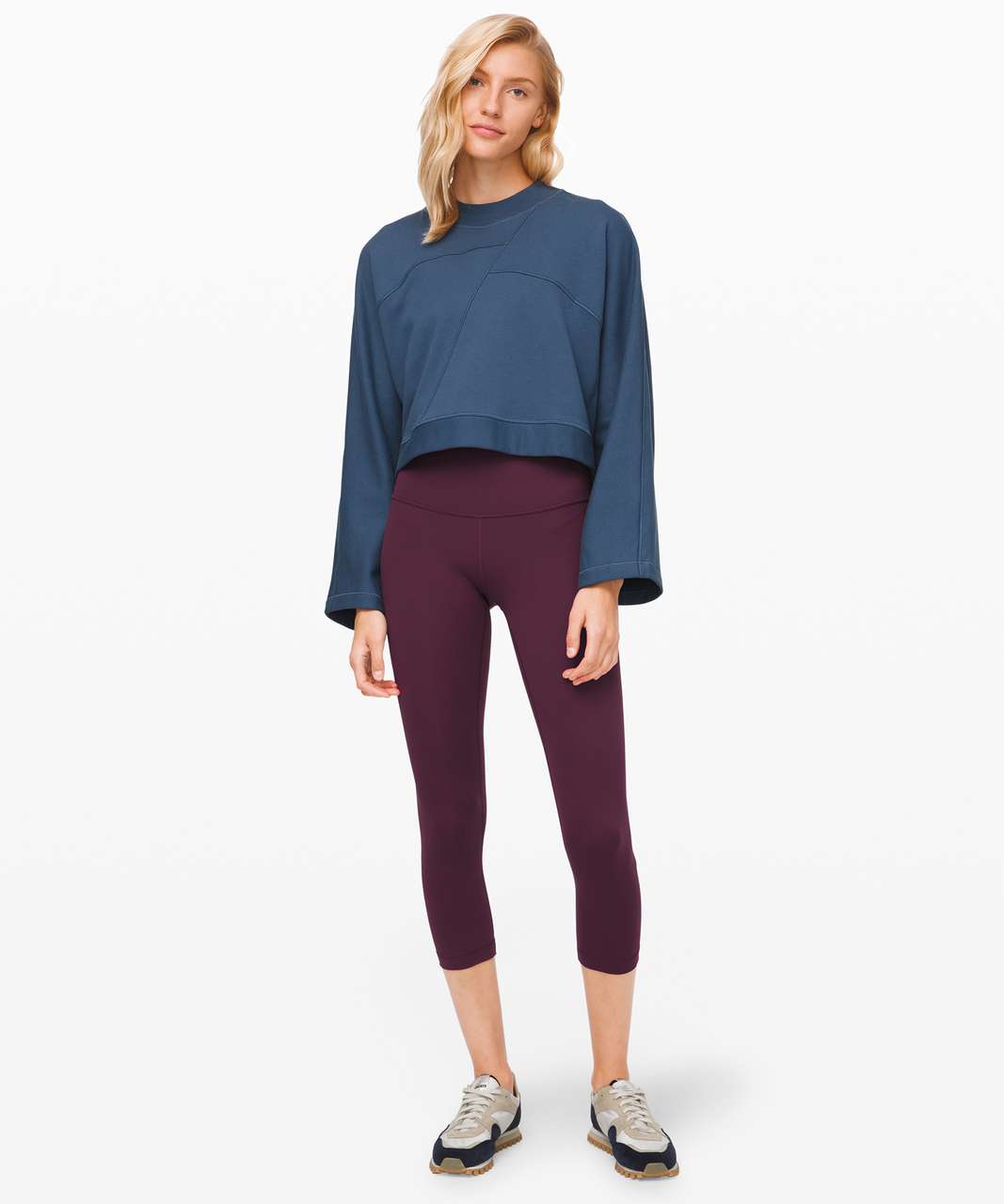 Lululemon Wunder Under Crop (High-Rise) *Full-On Luxtreme 21" - Arctic Plum