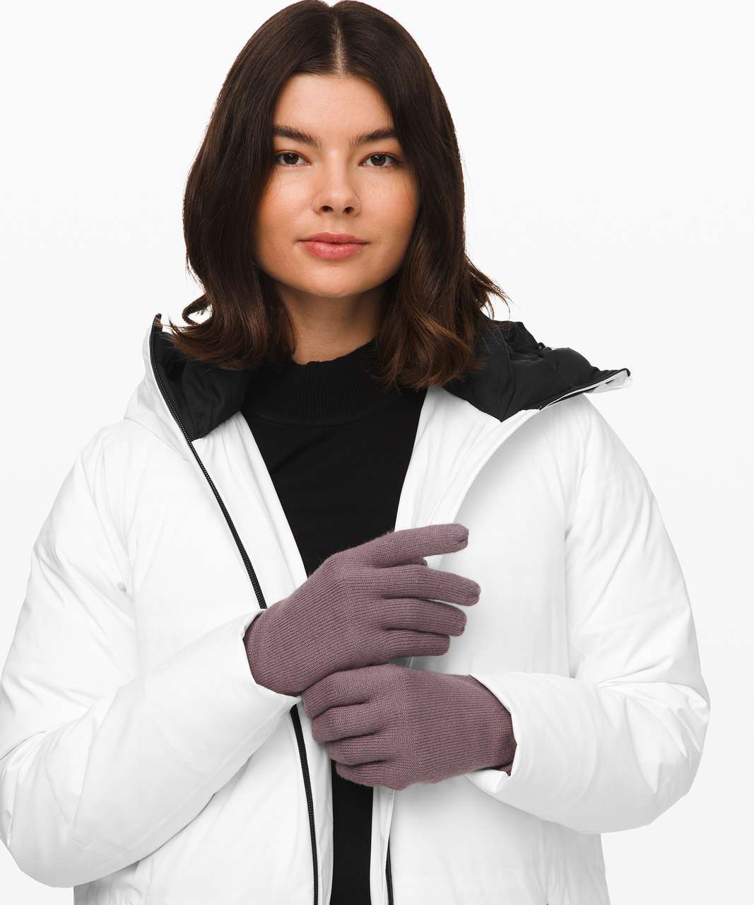 Lululemon Tech and Toasty Knit Gloves - Frosted Mulberry